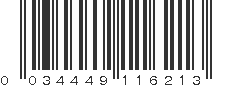 UPC 034449116213