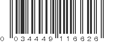 UPC 034449116626