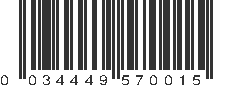 UPC 034449570015