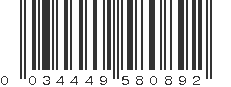 UPC 034449580892