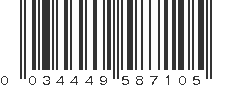 UPC 034449587105