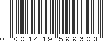 UPC 034449599603