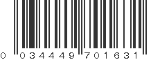 UPC 034449701631