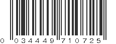 UPC 034449710725