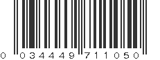 UPC 034449711050