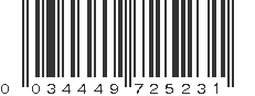 UPC 034449725231