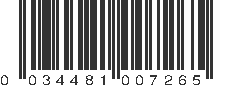 UPC 034481007265