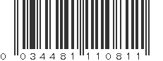 UPC 034481110811