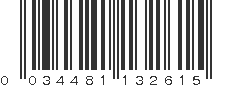 UPC 034481132615