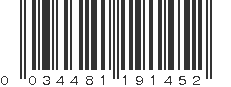 UPC 034481191452