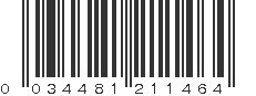 UPC 034481211464