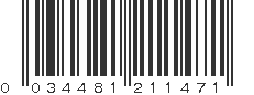 UPC 034481211471