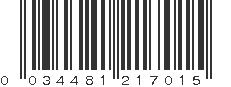 UPC 034481217015