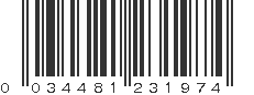 UPC 034481231974