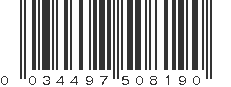 UPC 034497508190