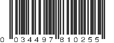 UPC 034497810255