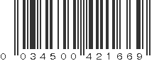 UPC 034500421669