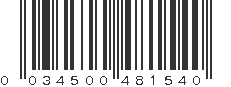 UPC 034500481540