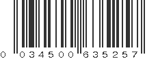 UPC 034500635257