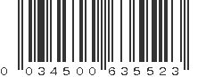 UPC 034500635523