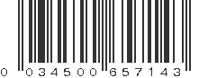 UPC 034500657143