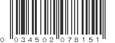 UPC 034502078151