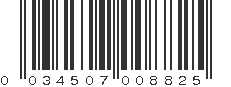 UPC 034507008825