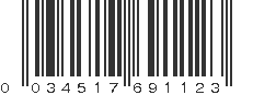 UPC 034517691123