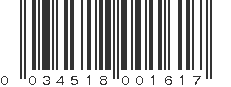 UPC 034518001617