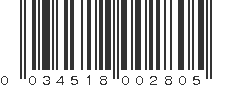 UPC 034518002805