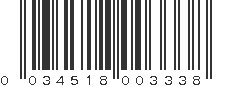 UPC 034518003338