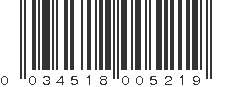 UPC 034518005219