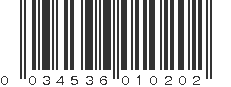 UPC 034536010202