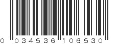 UPC 034536106530