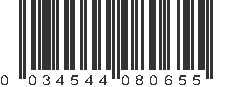 UPC 034544080655