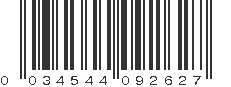 UPC 034544092627