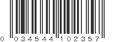 UPC 034544102357