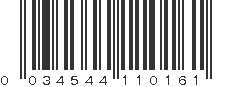 UPC 034544110161