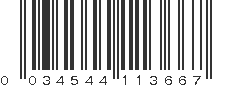 UPC 034544113667