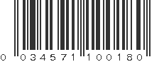 UPC 034571100180