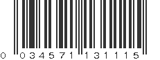 UPC 034571131115