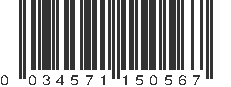 UPC 034571150567