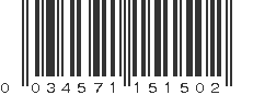 UPC 034571151502