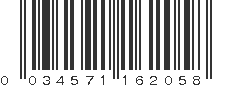 UPC 034571162058