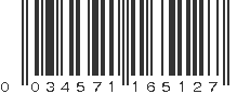 UPC 034571165127