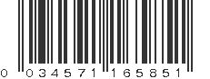 UPC 034571165851