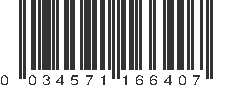 UPC 034571166407