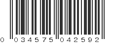 UPC 034575042592