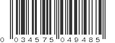 UPC 034575049485