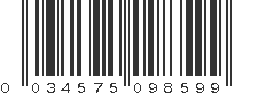 UPC 034575098599